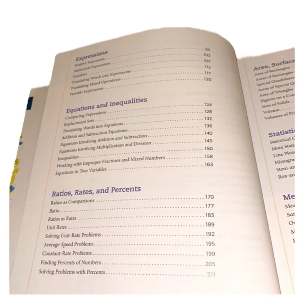 Math 6th grade homeschool textbook A Reference Guide - Picture 7 of 9